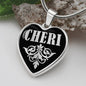 Cheri v02 - Heart Pendant Luxury Necklace