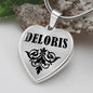 Deloris v01 - Heart Pendant Luxury Necklace