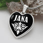 Jana v03 - Heart Pendant Luxury Necklace