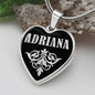 Adriana v02 - Heart Pendant Luxury Necklace