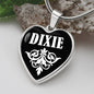 Dixie v03 - Heart Pendant Luxury Necklace