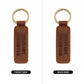 Military Daughter - Engraved Leather Keychain