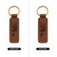 Mama Bear With 1 Cub - Engraved Leather Keychain