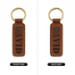 David - Engraved Leather Keychain