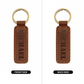 Michael - Engraved Leather Keychain