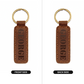 George - Engraved Leather Keychain