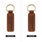 Coast Guardsman's Wife - Engraved Leather Keychain