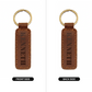 Kenneth - Engraved Leather Keychain