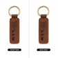 Mama Cat With 3 Kittens - Engraved Leather Keychain