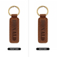 Donald - Engraved Leather Keychain