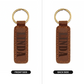 Linda - Engraved Leather Keychain
