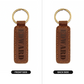 Edward - Engraved Leather Keychain