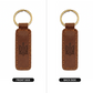 Stylized Tryzub - Engraved Leather Keychain