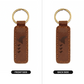 Mama Chicken With 3 Chicks - Engraved Leather Keychain