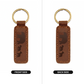 Mama Bear With 2 Cubs - Engraved Leather Keychain