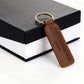 Navy Veteran's Wife - Engraved Leather Keychain