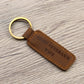 Army Veteran's Wife - Engraved Leather Keychain