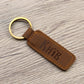 Kyiv - Engraved Leather Keychain