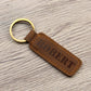 Robert - Engraved Leather Keychain