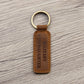 Military Stepdaughter - Engraved Leather Keychain
