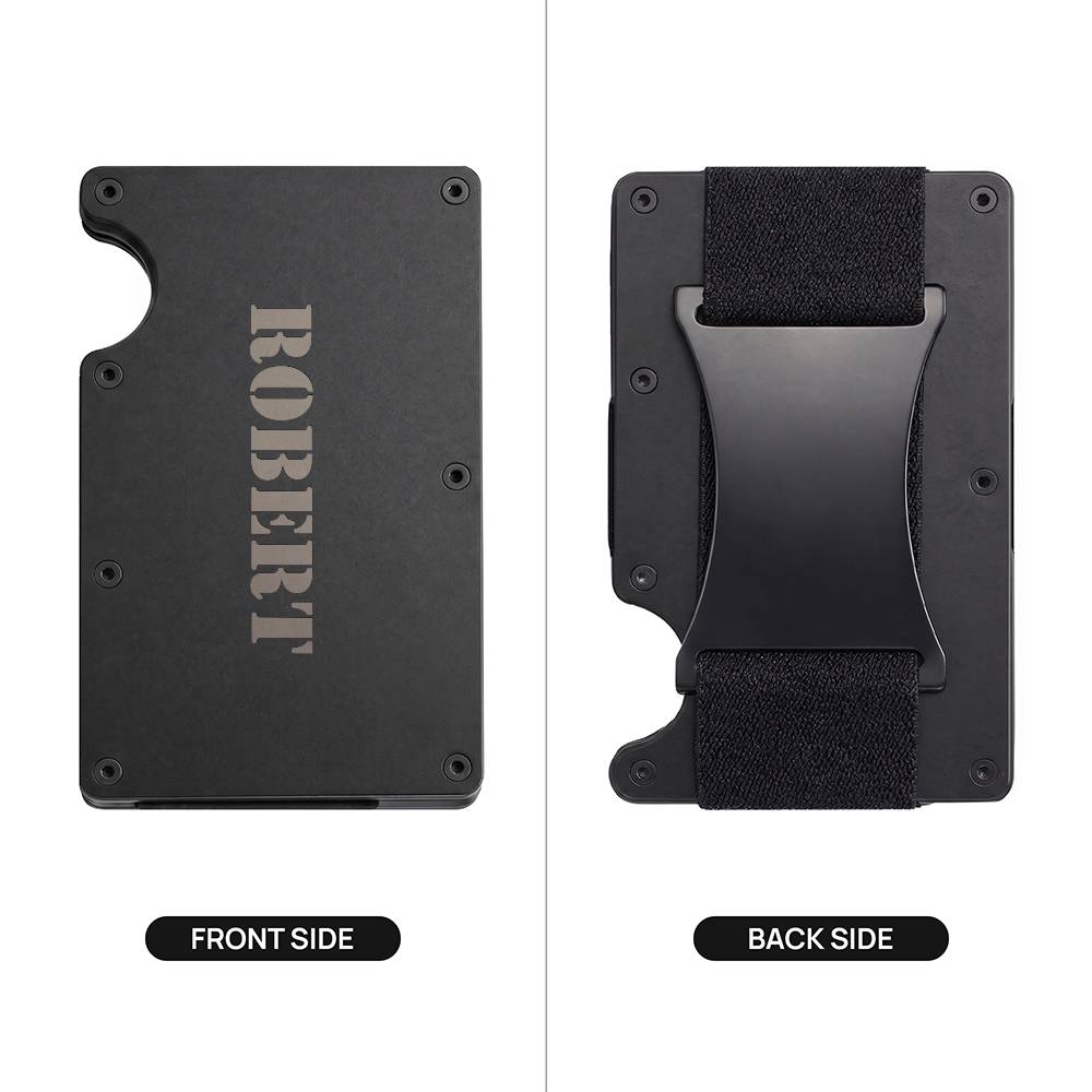 Robert - Engraved Metal Wallet