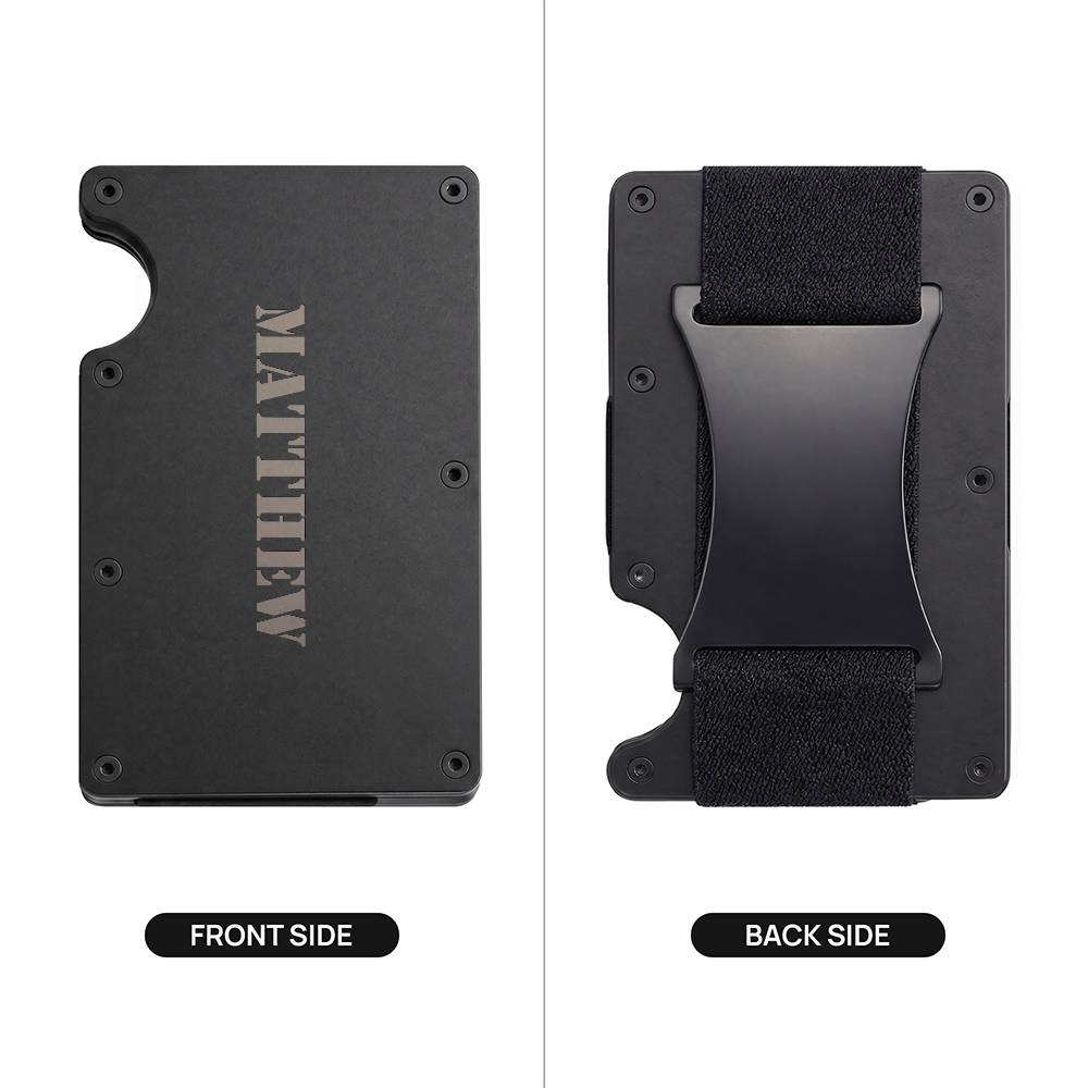 Matthew - Engraved Metal Wallet