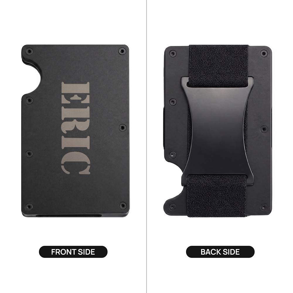 Eric - Engraved Metal Wallet