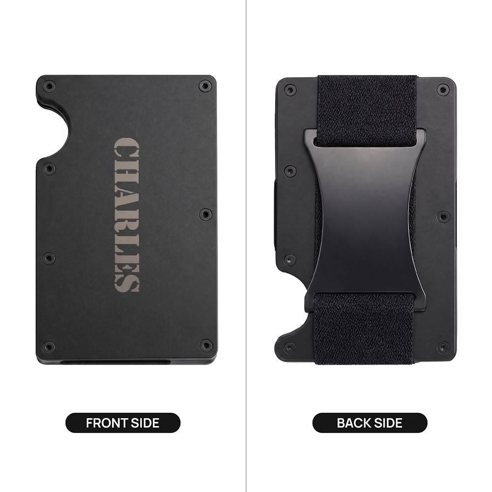 Charles - Engraved Metal Wallet