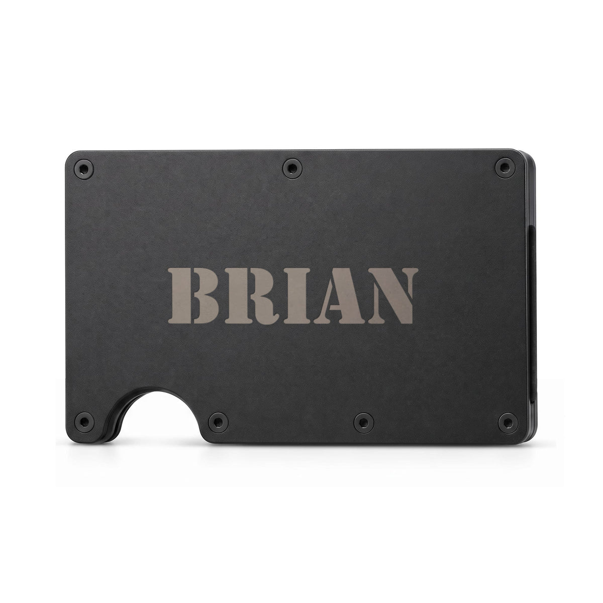 Brian - Engraved Metal Wallet