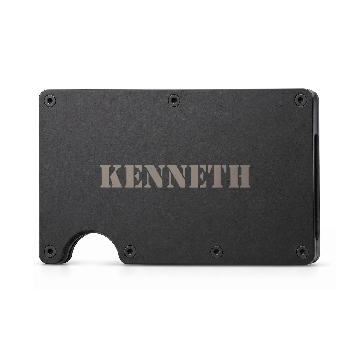 Kenneth - Engraved Metal Wallet