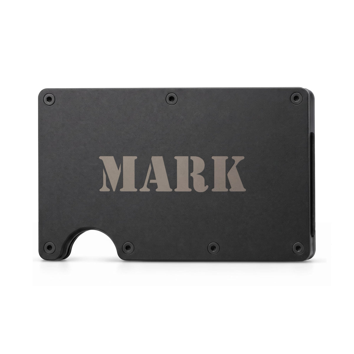 Mark - Engraved Metal Wallet