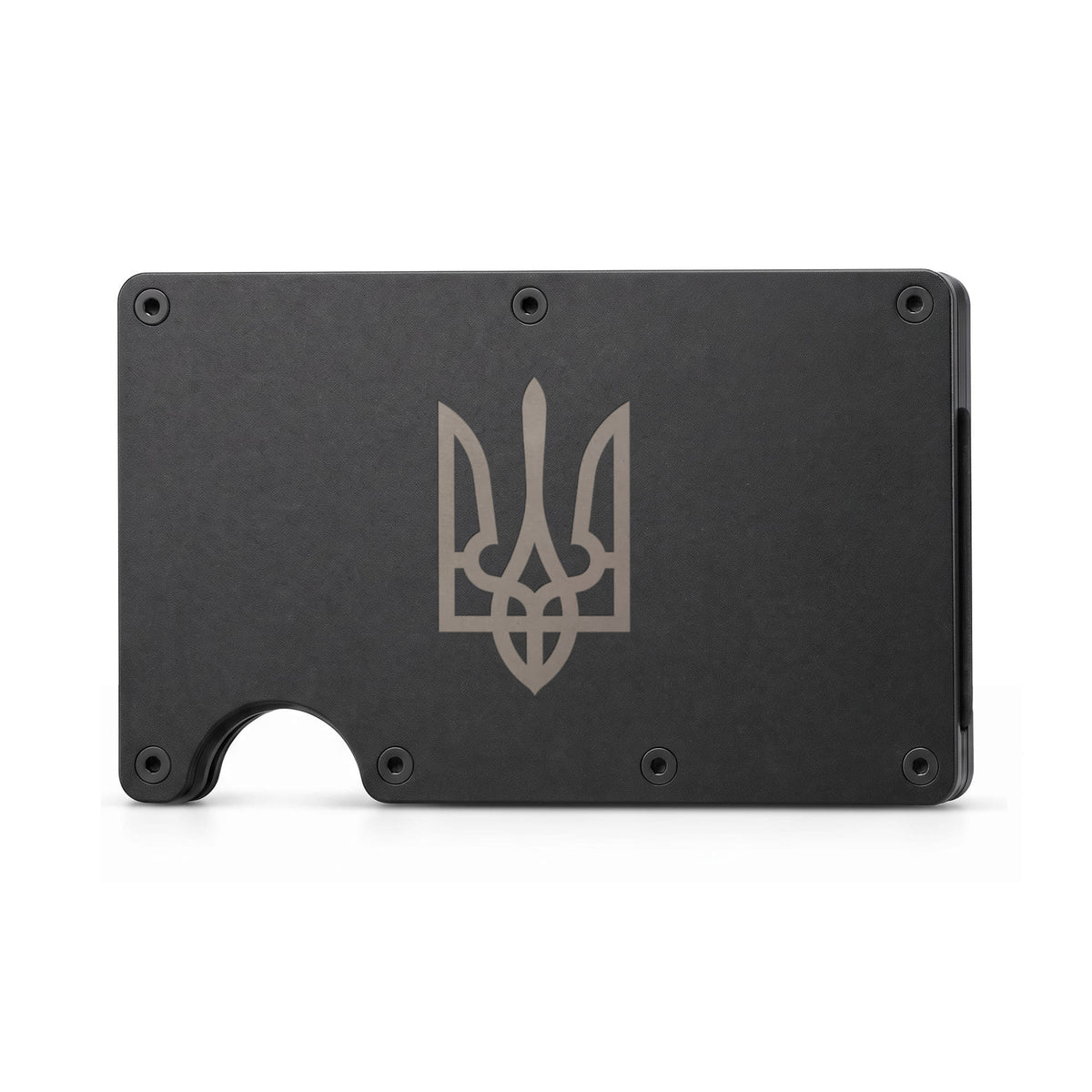 Tryzub - Engraved Metal Wallet