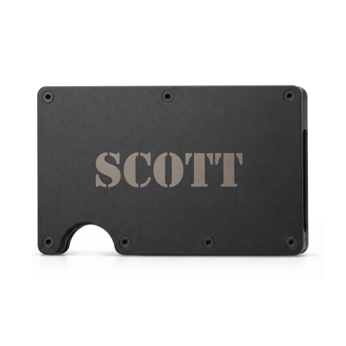 Scott - Engraved Metal Wallet