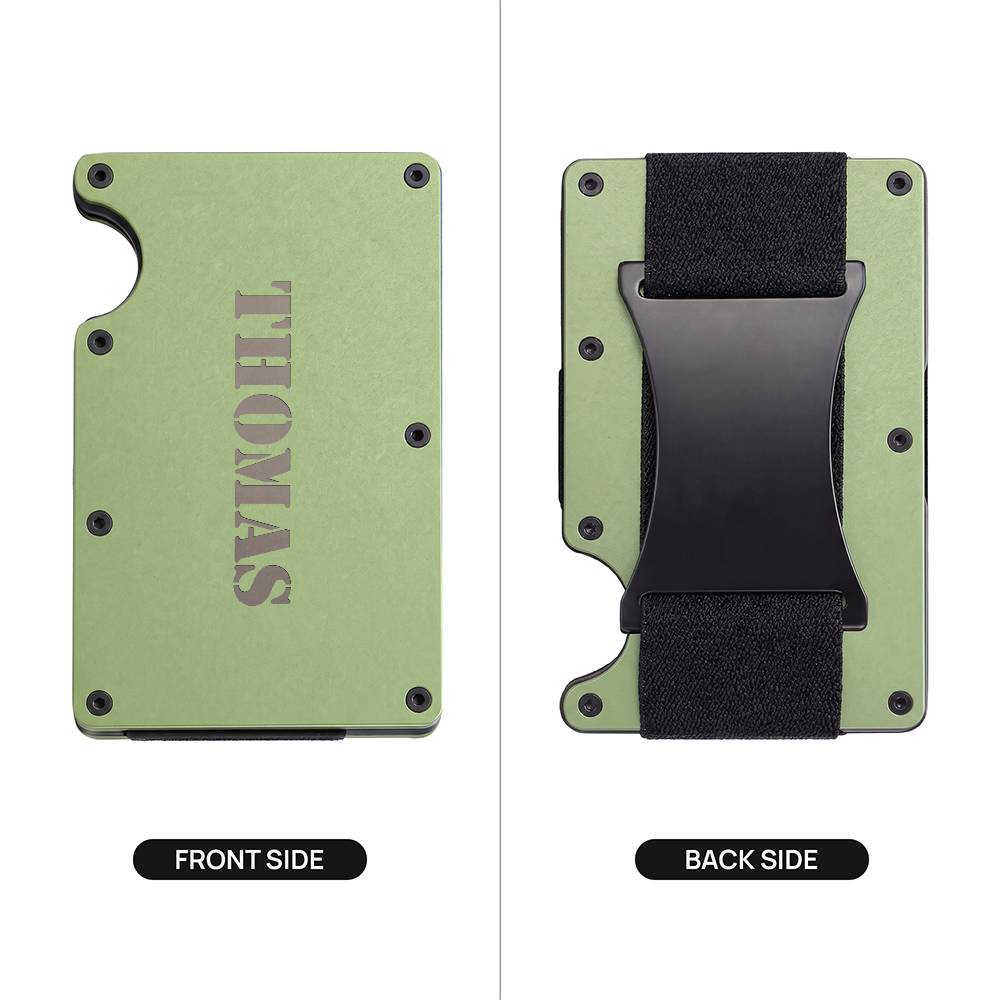 Thomas - Engraved Metal Wallet