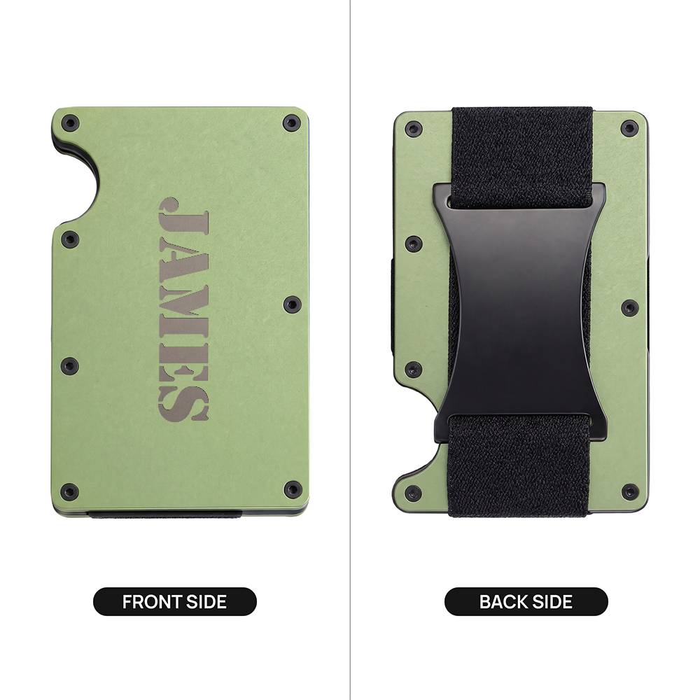 James - Engraved Metal Wallet