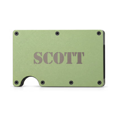 Scott - Engraved Metal Wallet