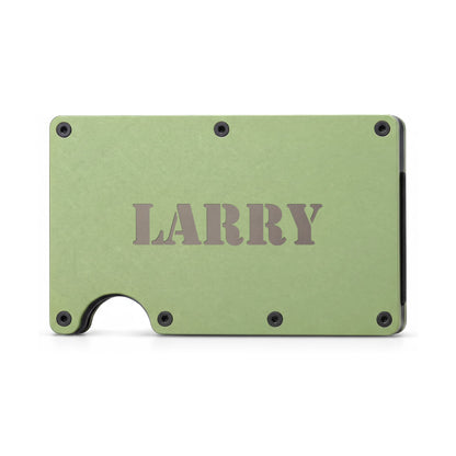 Larry - Engraved Metal Wallet