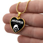 Mama, Est. 1973 v3 - 18k Gold Finished Heart Pendant Luxury Necklace
