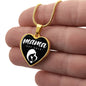 Mama, Est. 2013 v3 - 18k Gold Finished Heart Pendant Luxury Necklace