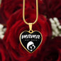 Mama, Est. 2020 v3 - 18k Gold Finished Heart Pendant Luxury Necklace