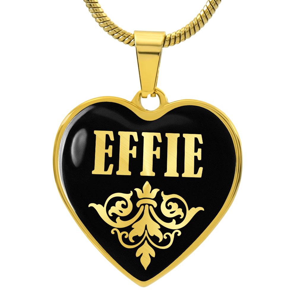 Effie v02 - 18k Gold Finished Heart Pendant Luxury Necklace