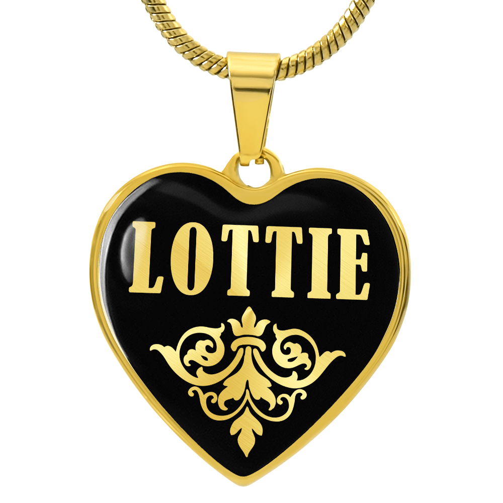 Lottie v02 - 18k Gold Finished Heart Pendant Luxury Necklace