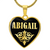 Abigail v02 - 18k Gold Finished Heart Pendant Luxury Necklace