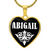 Abigail v03 - 18k Gold Finished Heart Pendant Luxury Necklace