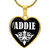 Addie v03 - 18k Gold Finished Heart Pendant Luxury Necklace