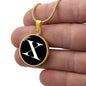 Initial X v3a - 18k Gold Finished Luxury Necklace