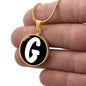Initial G v3b - 18k Gold Finished Luxury Necklace