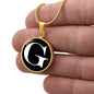 Initial G v3a - 18k Gold Finished Luxury Necklace