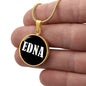 Edna v01w - 18k Gold Finished Luxury Necklace