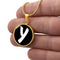 Initial Y v3b - 18k Gold Finished Luxury Necklace